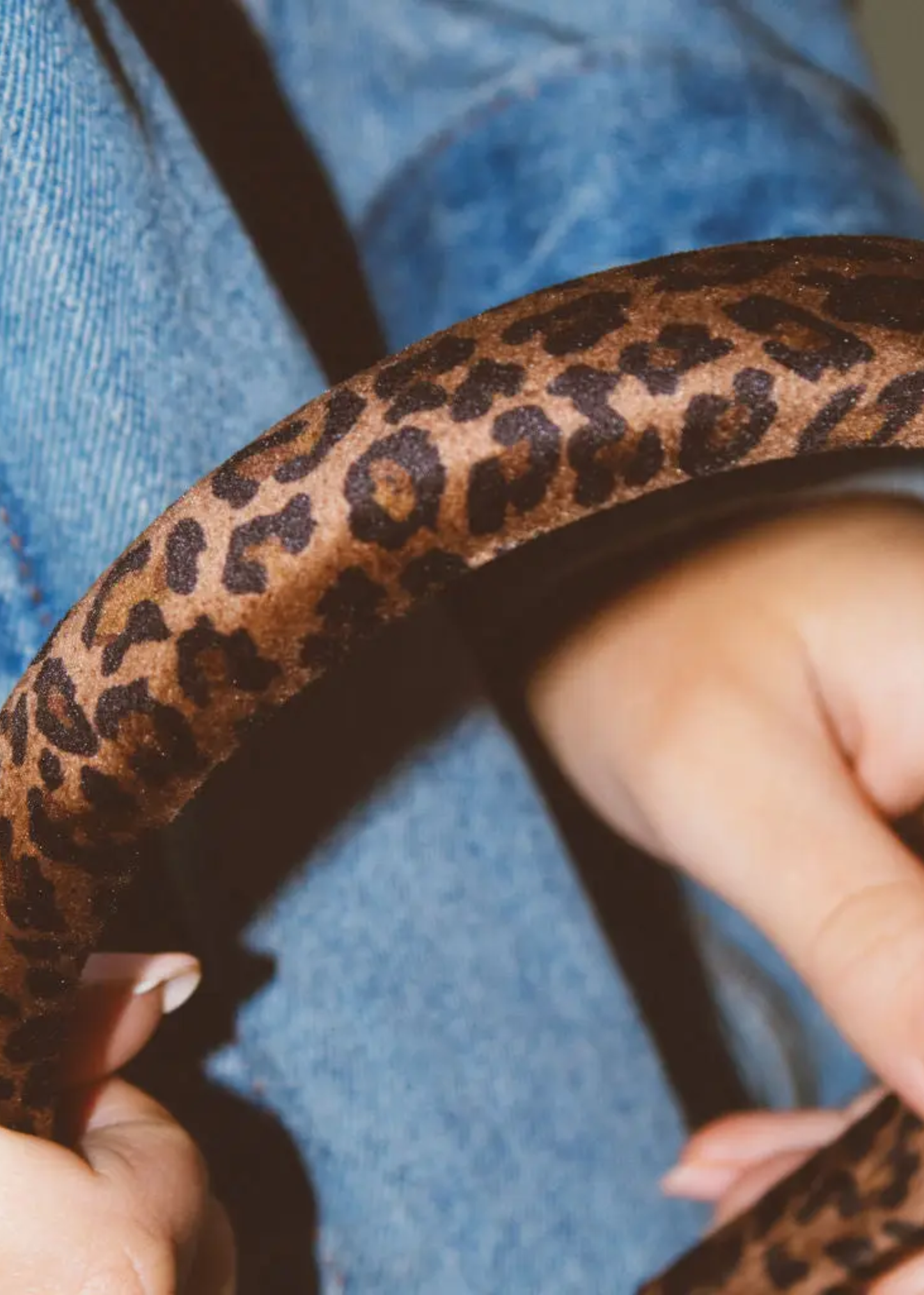 Cheetah patterned headband
