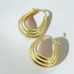 Claire hoop earrings, gold