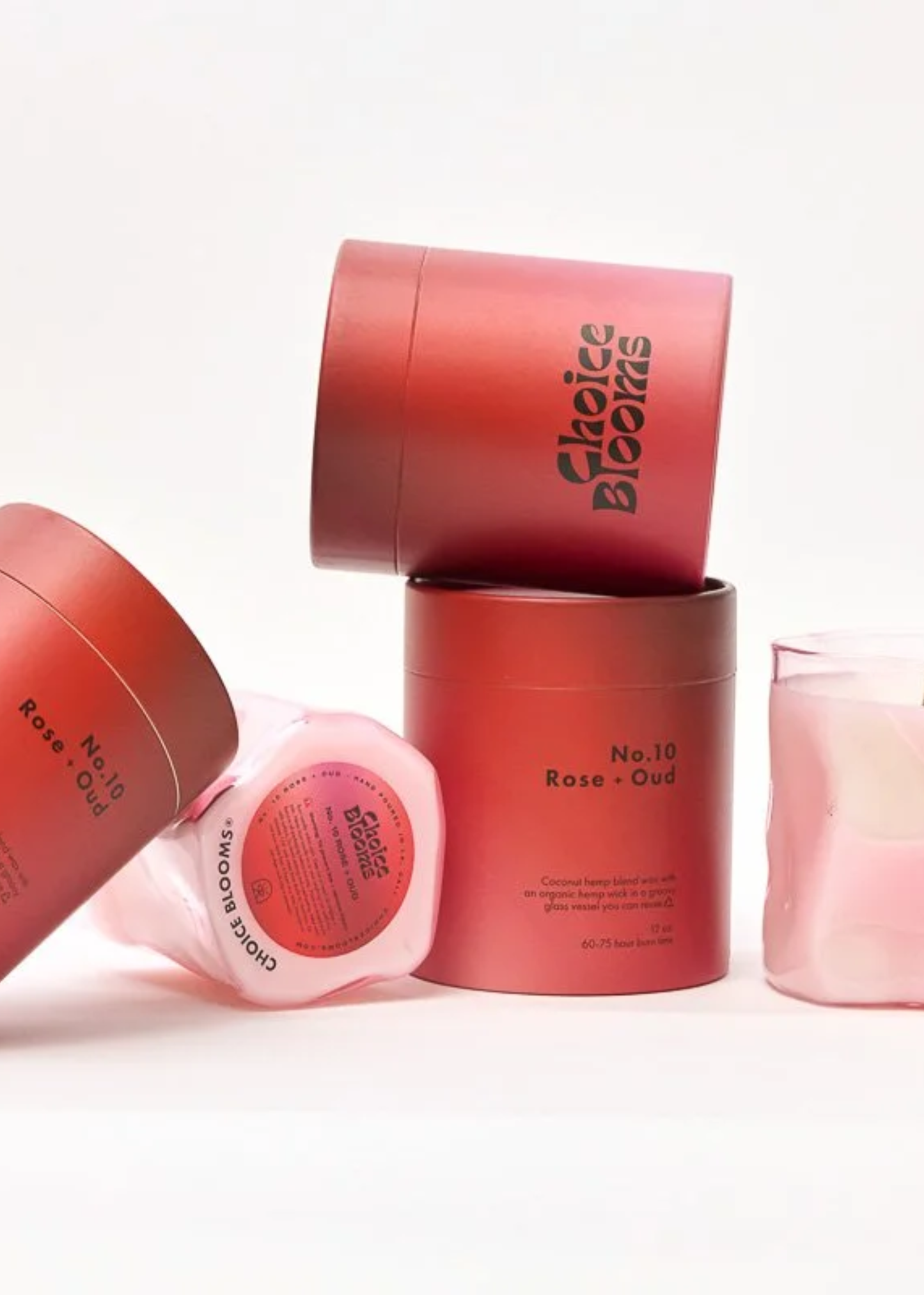 No. 10 rose + oud candle, 12 oz
