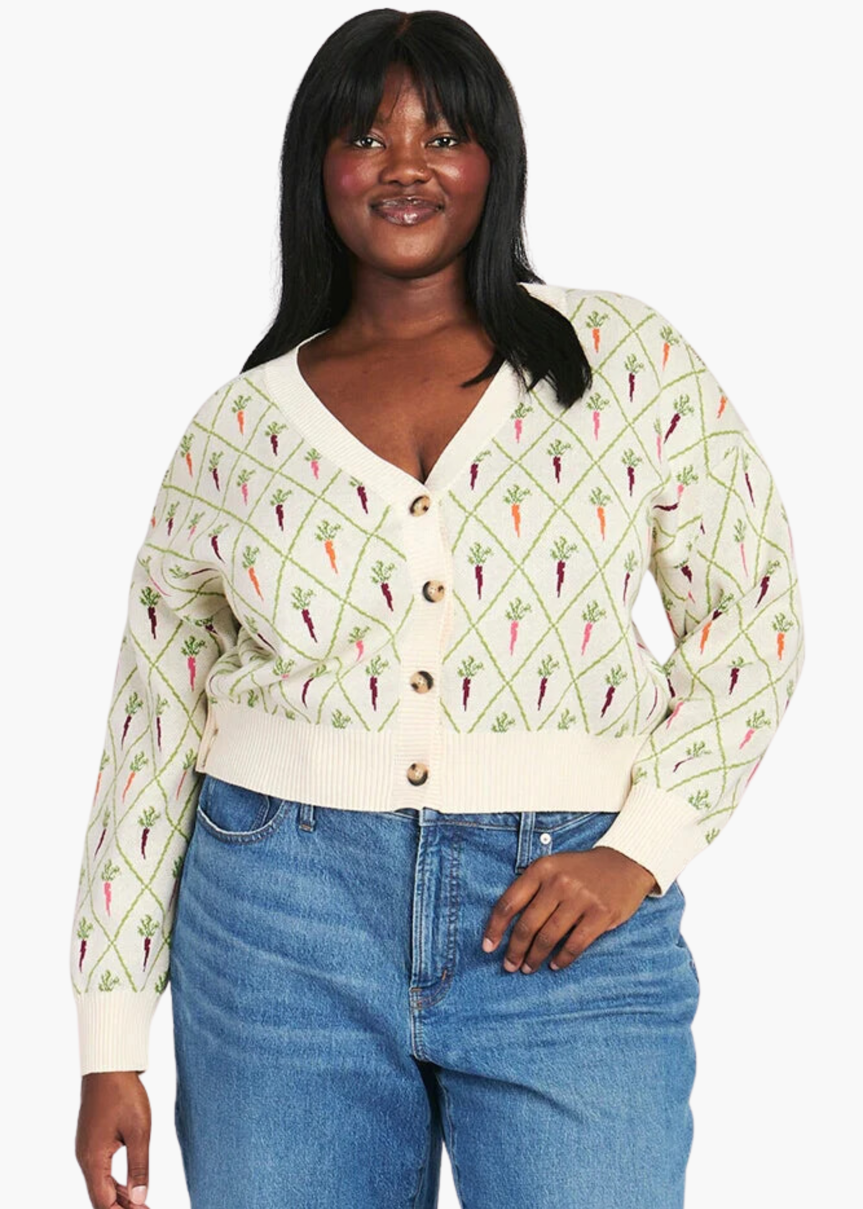 Ana rainbow carrot cardigan