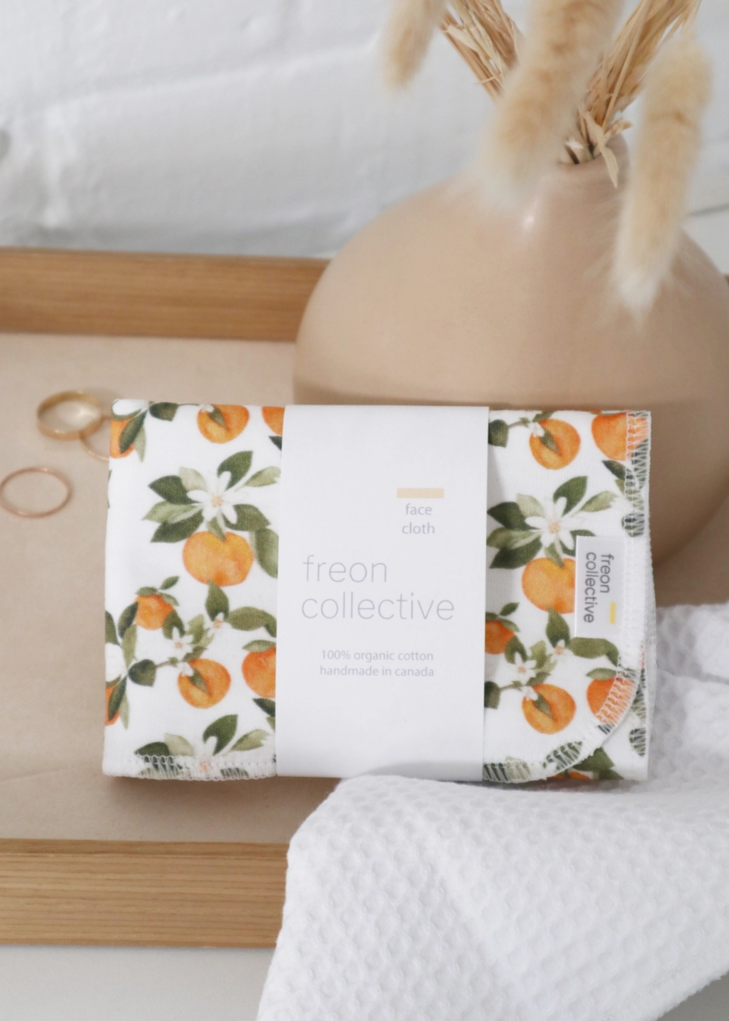 Face cloth, clementine
