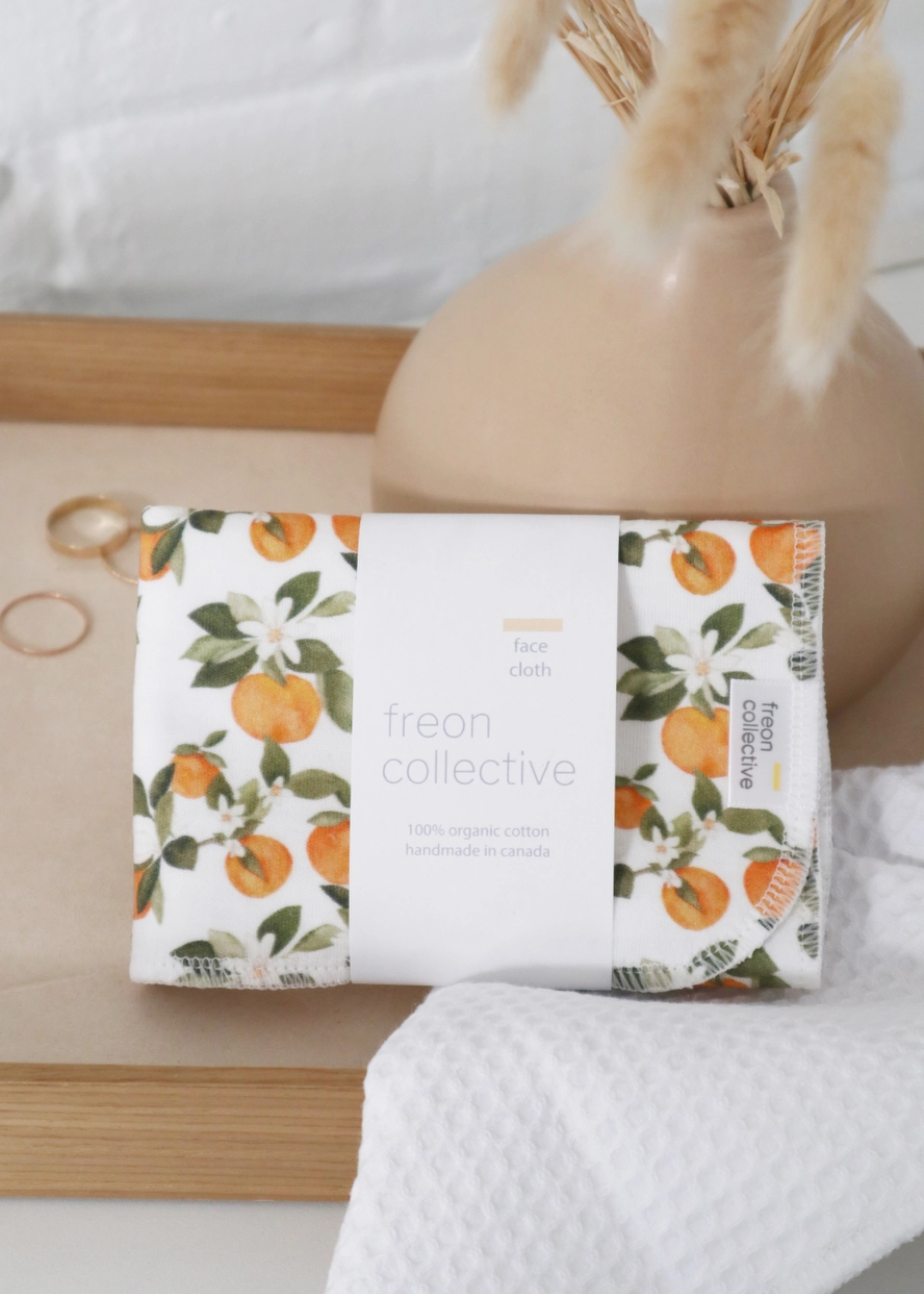 Face cloth, clementine