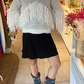 Short and simple skirt, black
