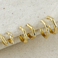 Bamboo hoop earrings, 3 sizes