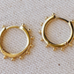 Hoop earrings with ball detail