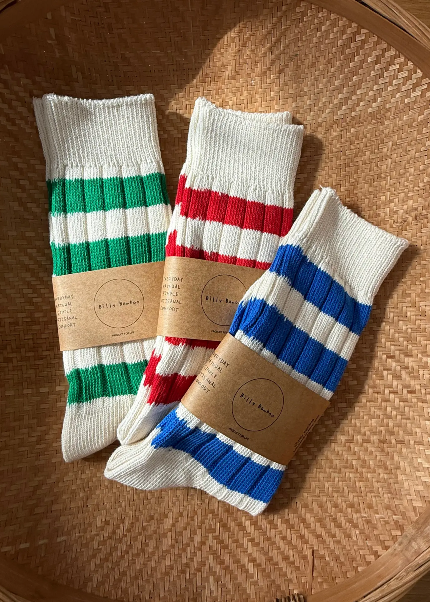 High socks, blue