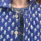 Zara Jacket, navy and green floral