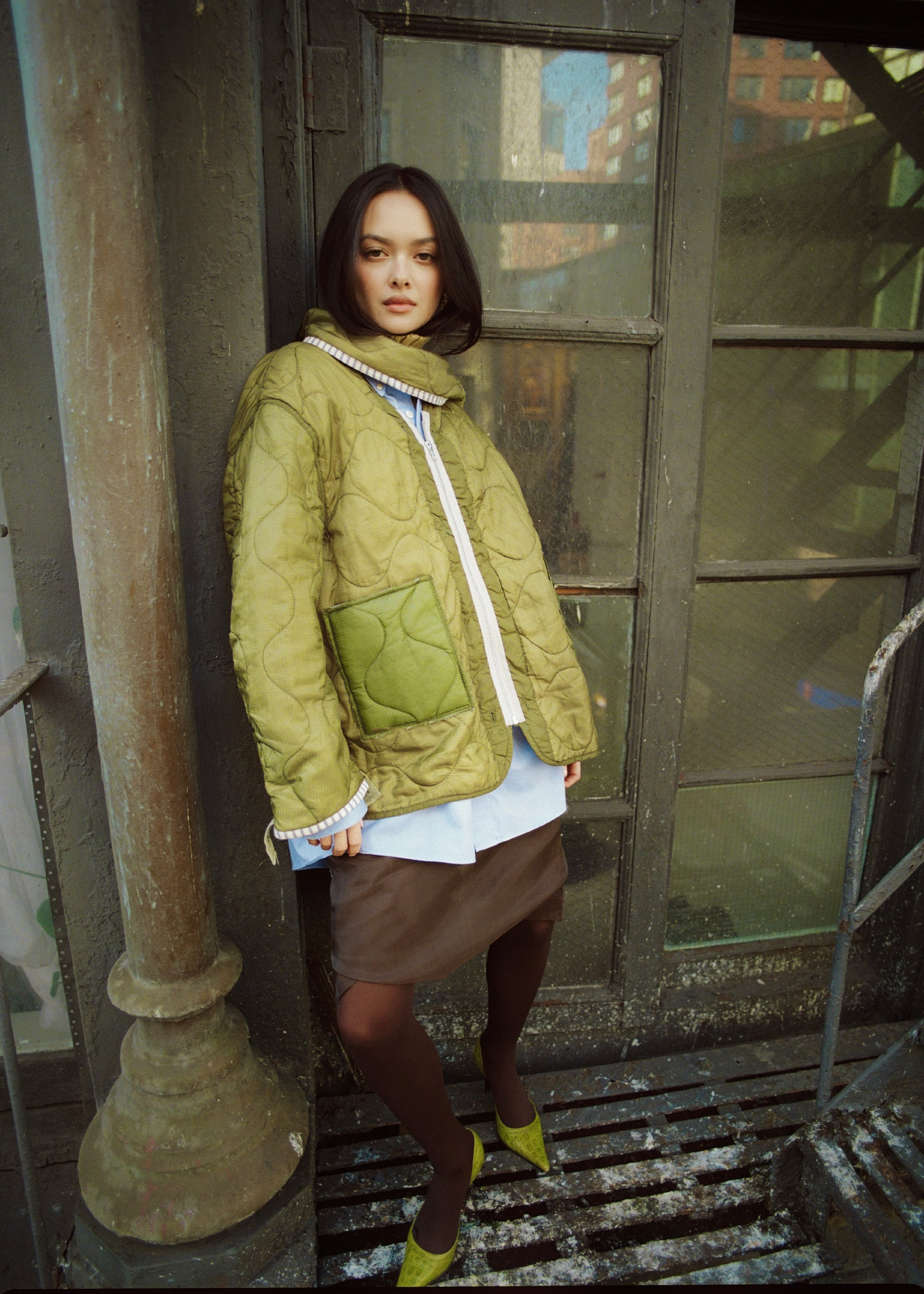 Military liner, scarf