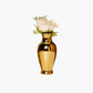 Mini pear vase, metallic gold