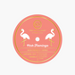 Pink flamingo confetti candle