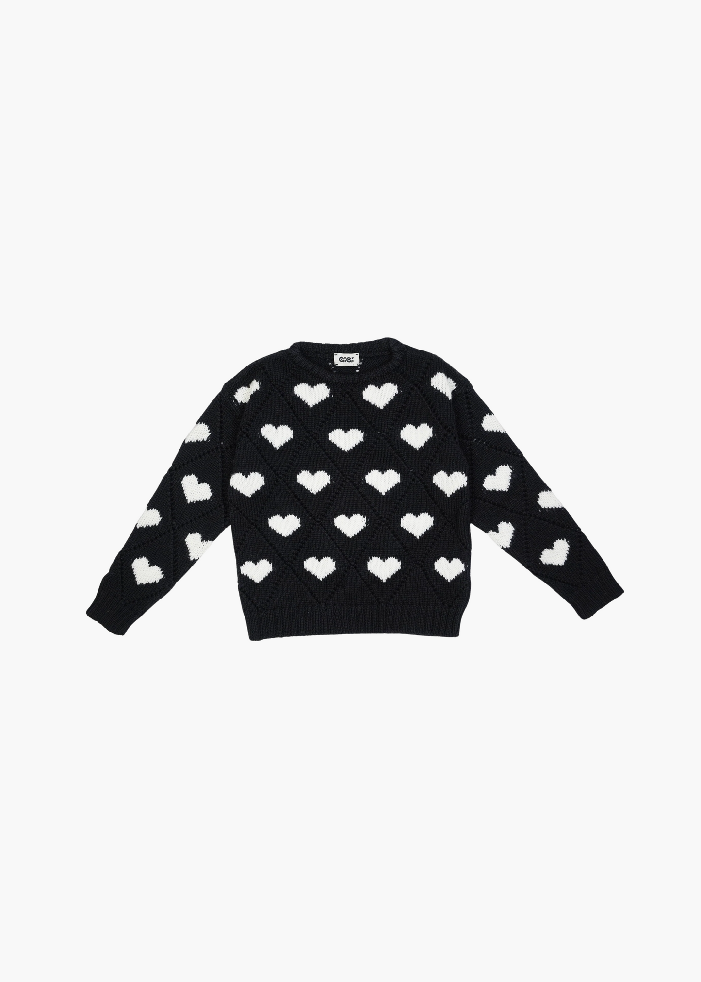 Kids love sweater, black