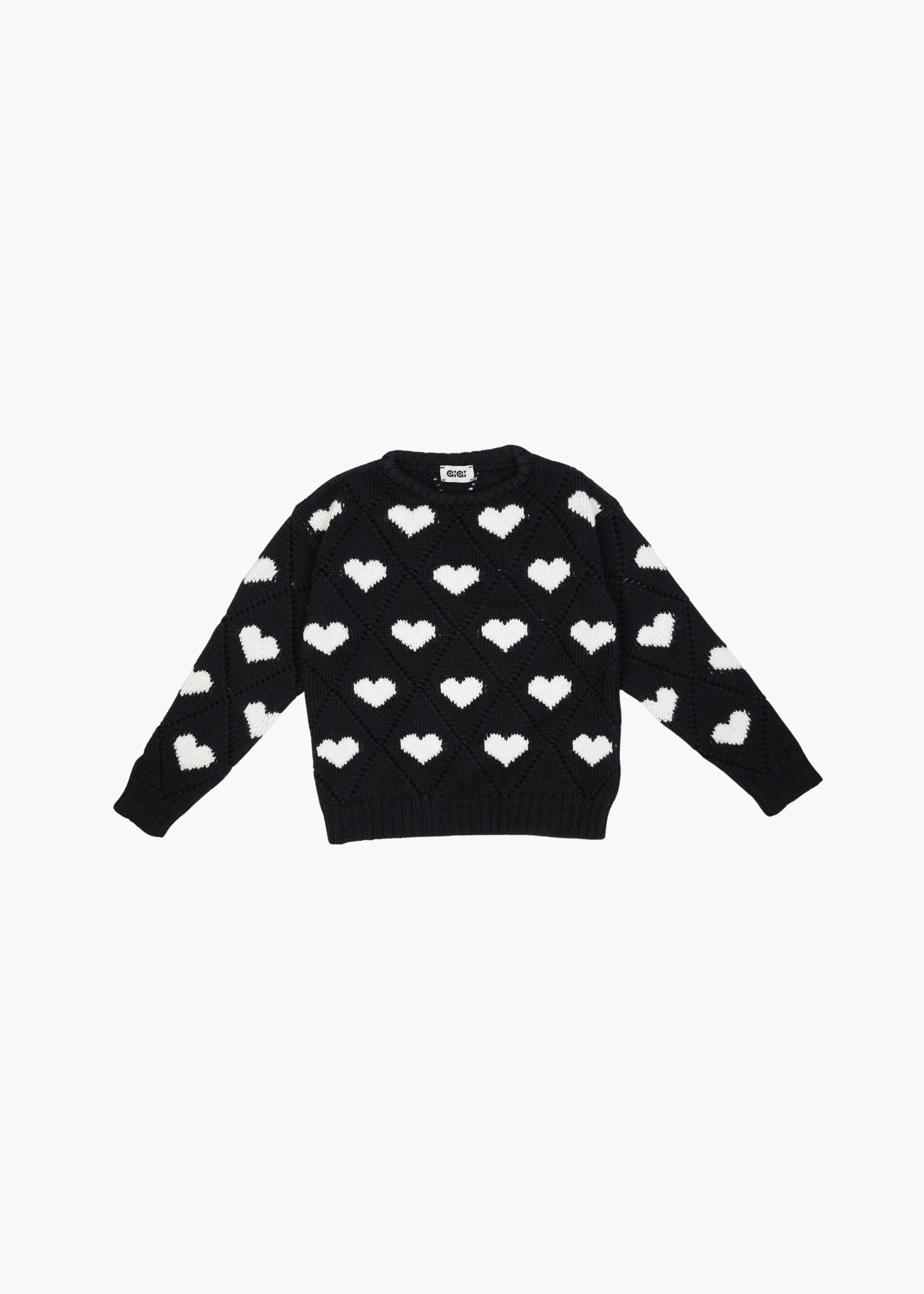 Kids love sweater, black