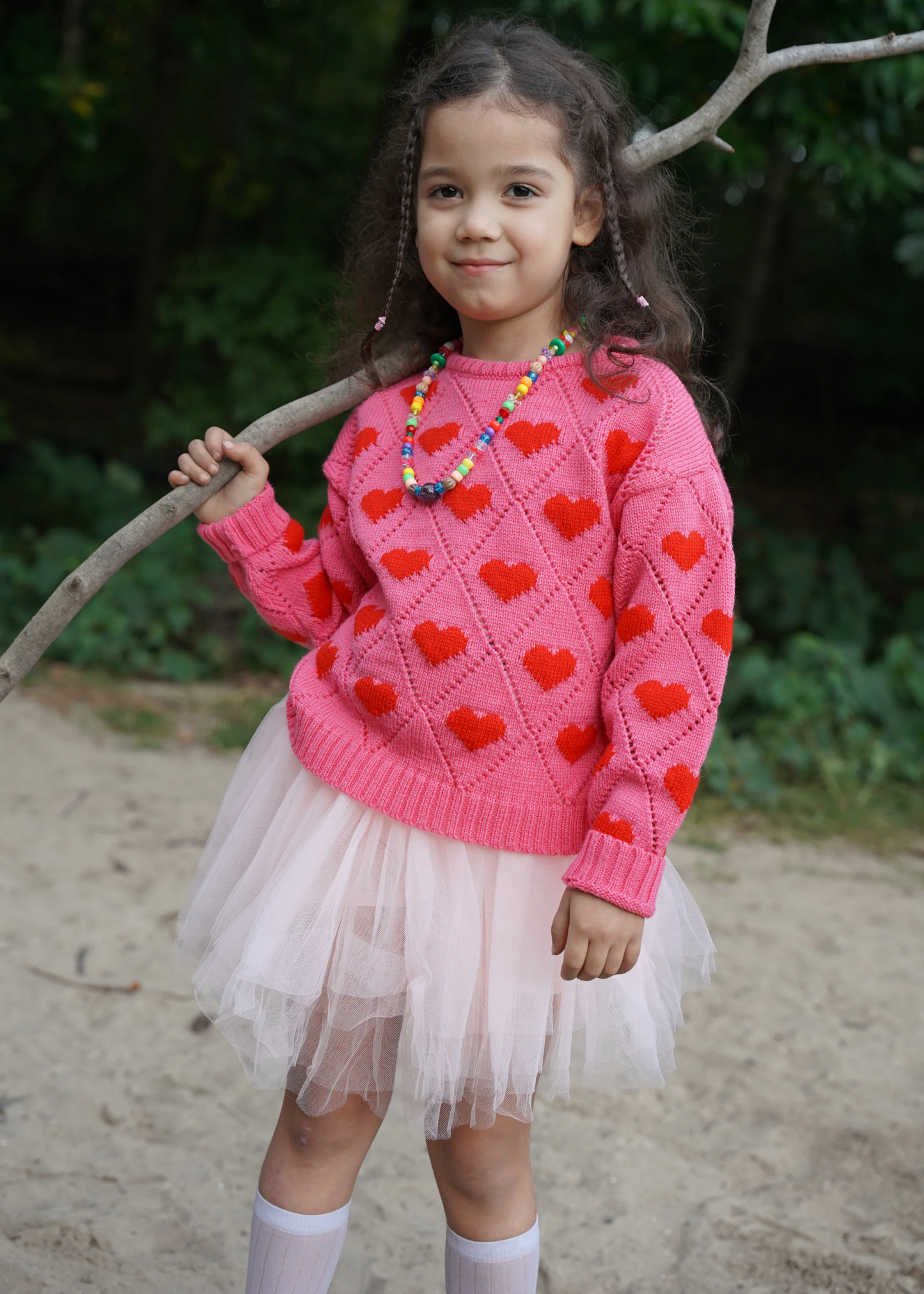 Kids love sweater, pink