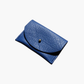 Cardholder, lapis leather