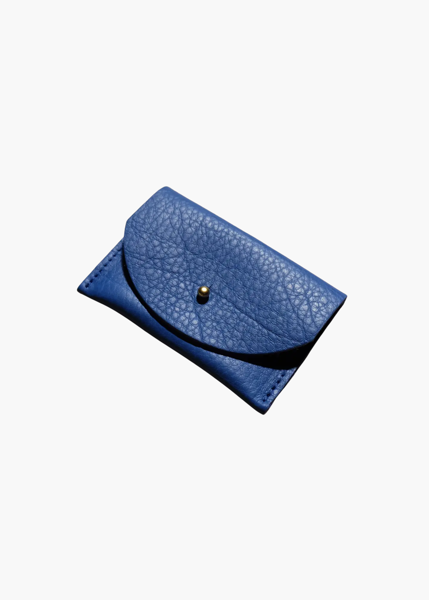 Cardholder, lapis leather