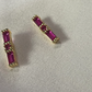 Fuchsia stud earrings