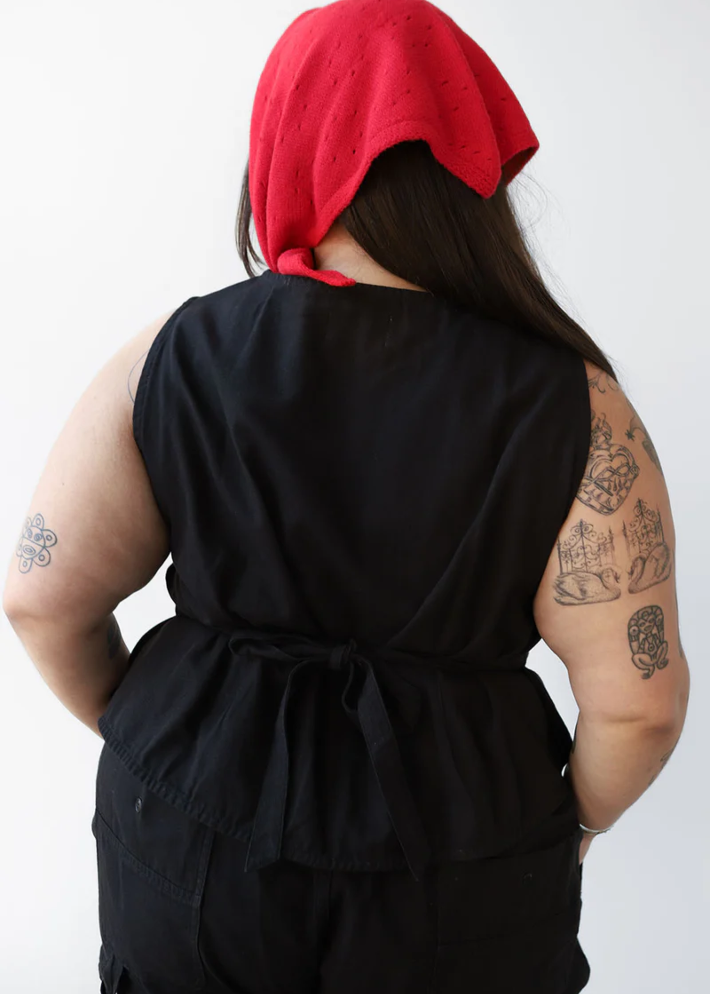 Shell flared vest