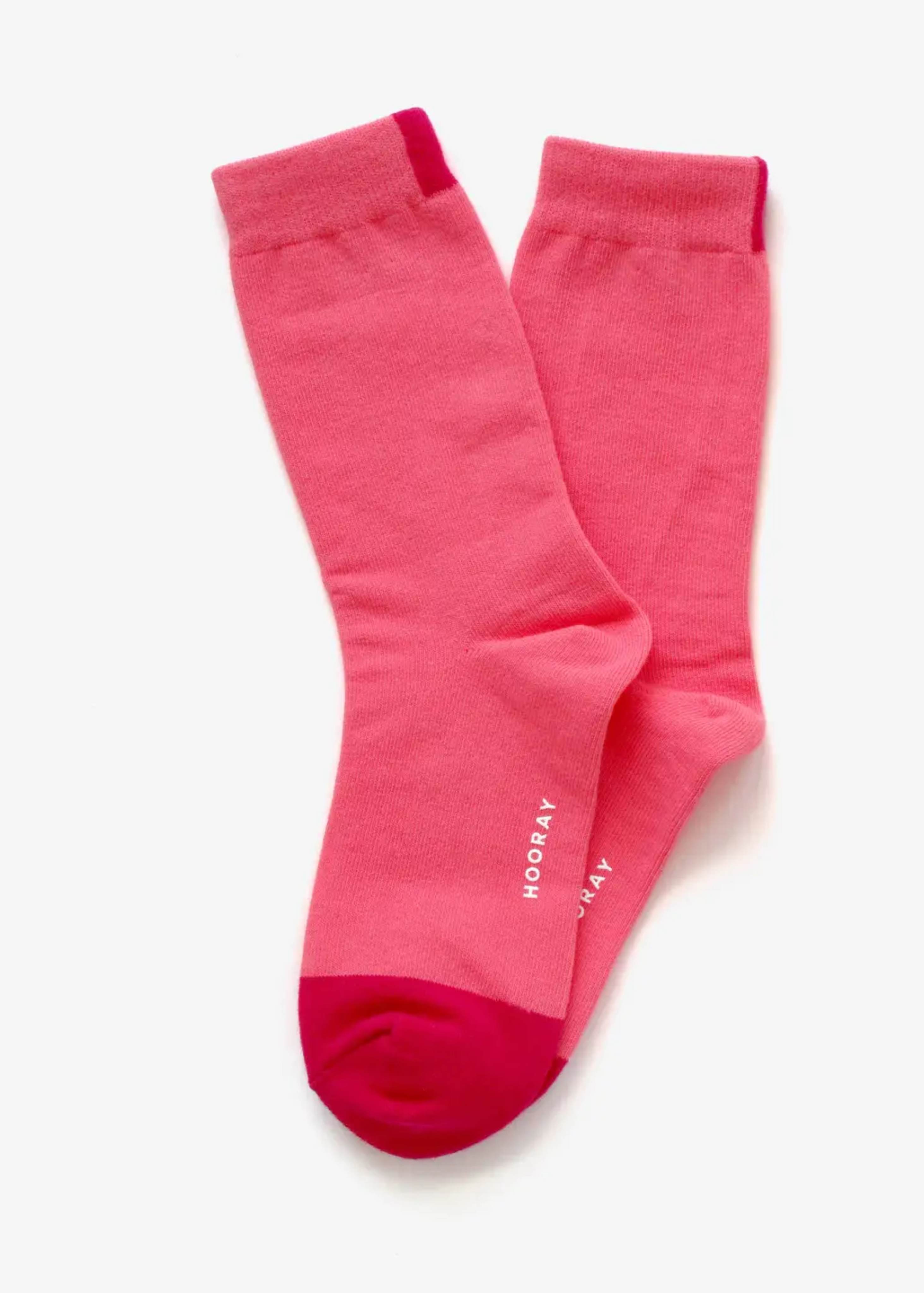 Precita pink crew socks