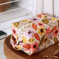 Makeup bag, mod floral