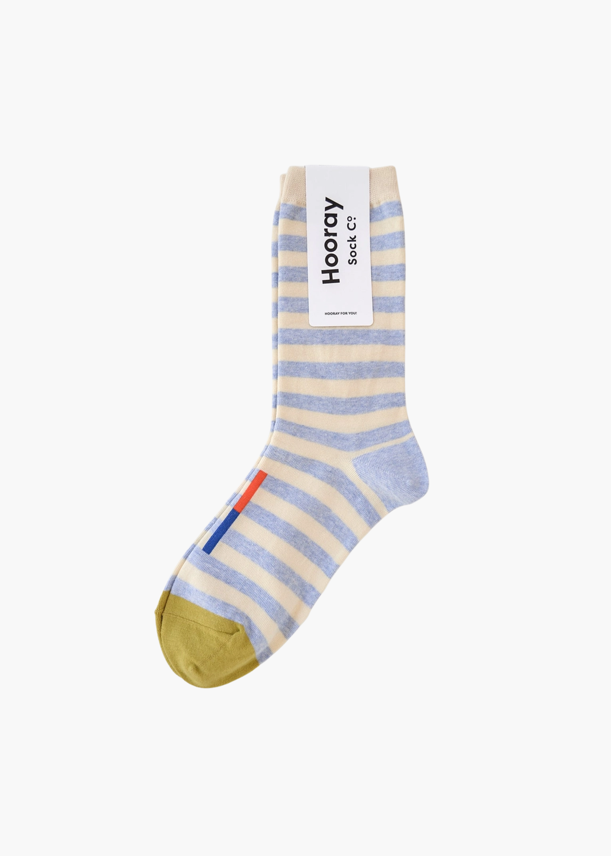 Eureka regular stripe crew socks, fog