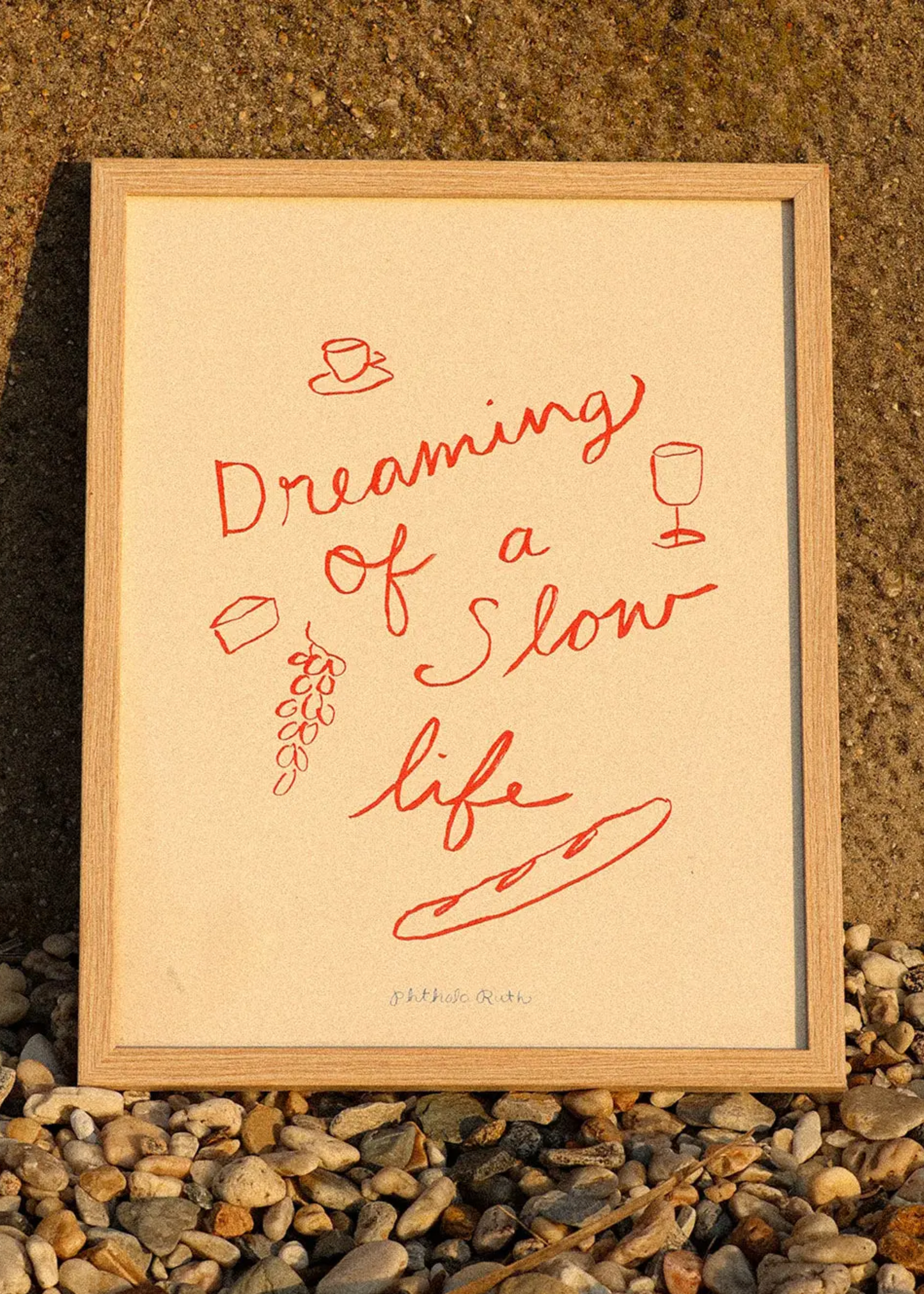Dreaming of a slow life print
