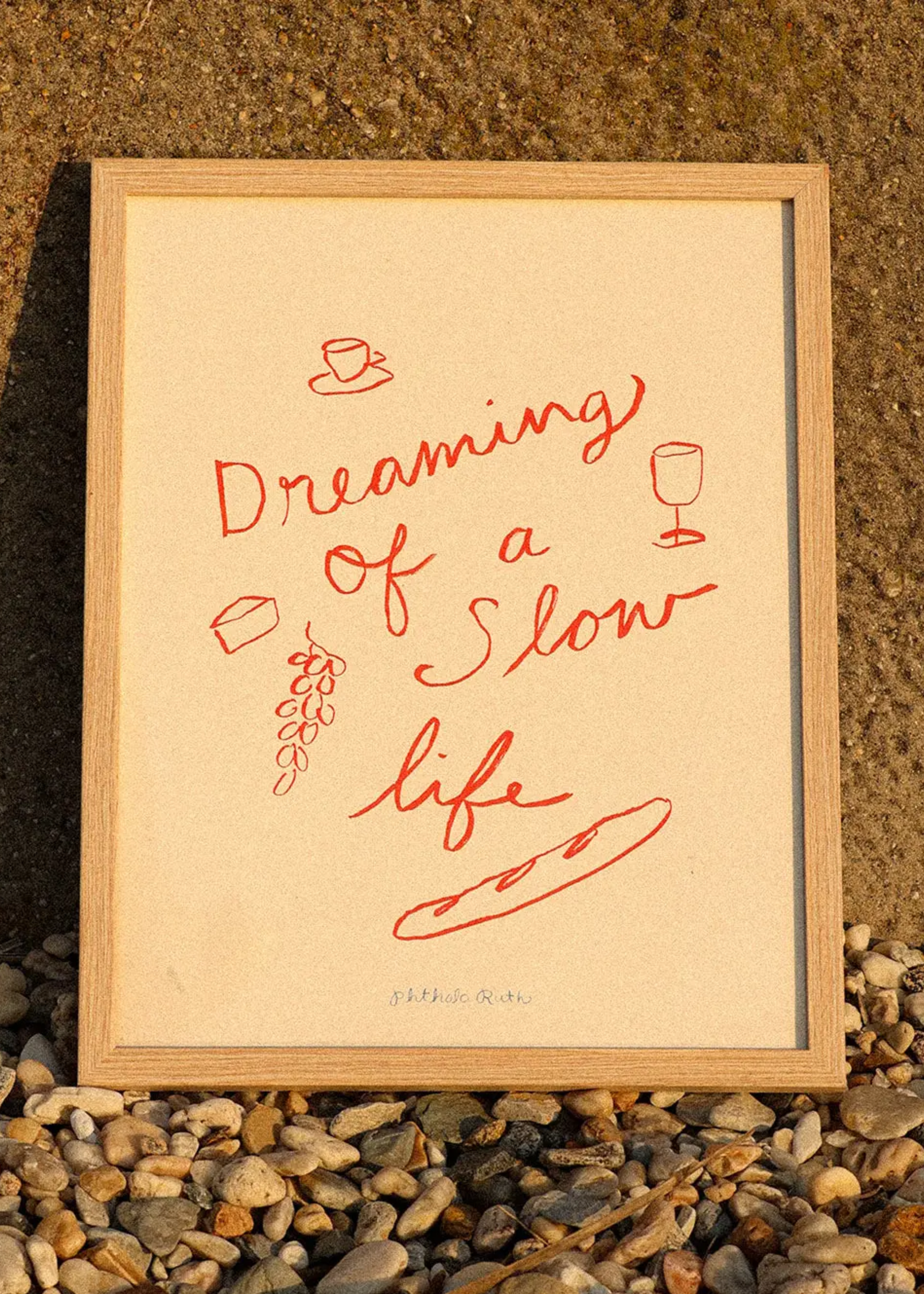 Dreaming of a slow life print