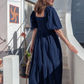 Elsie dress, true blue