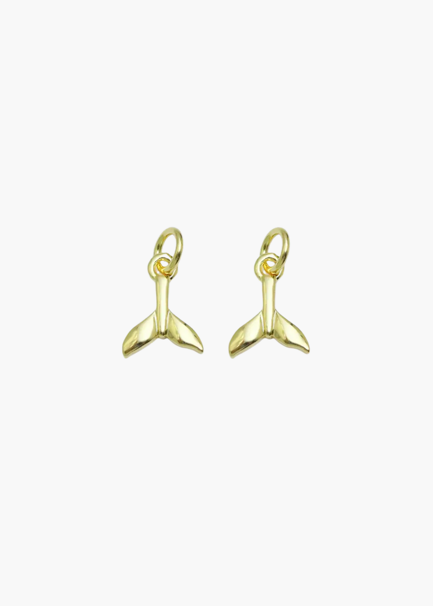 Gold fish tail charm