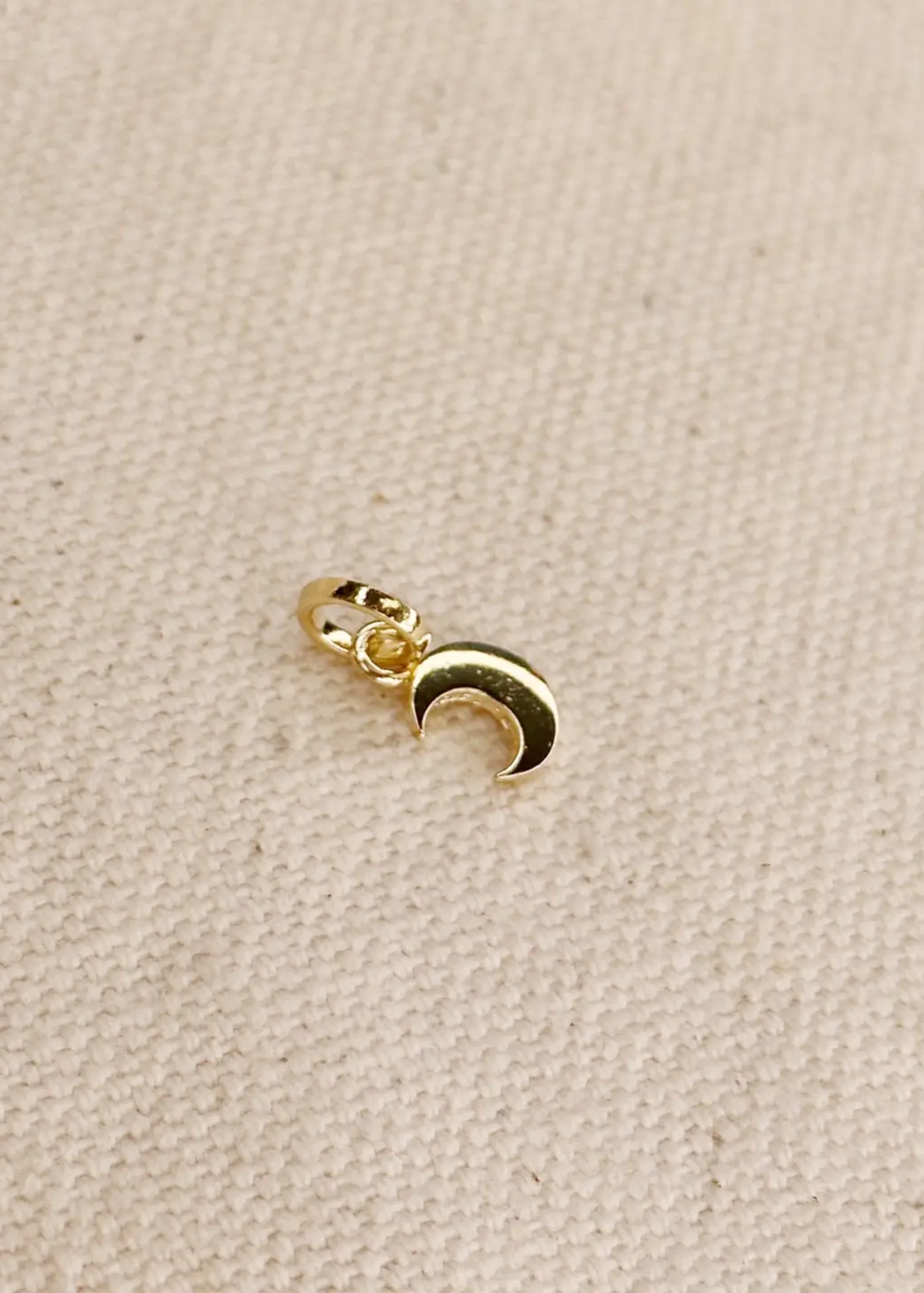 Mini crescent moon charm