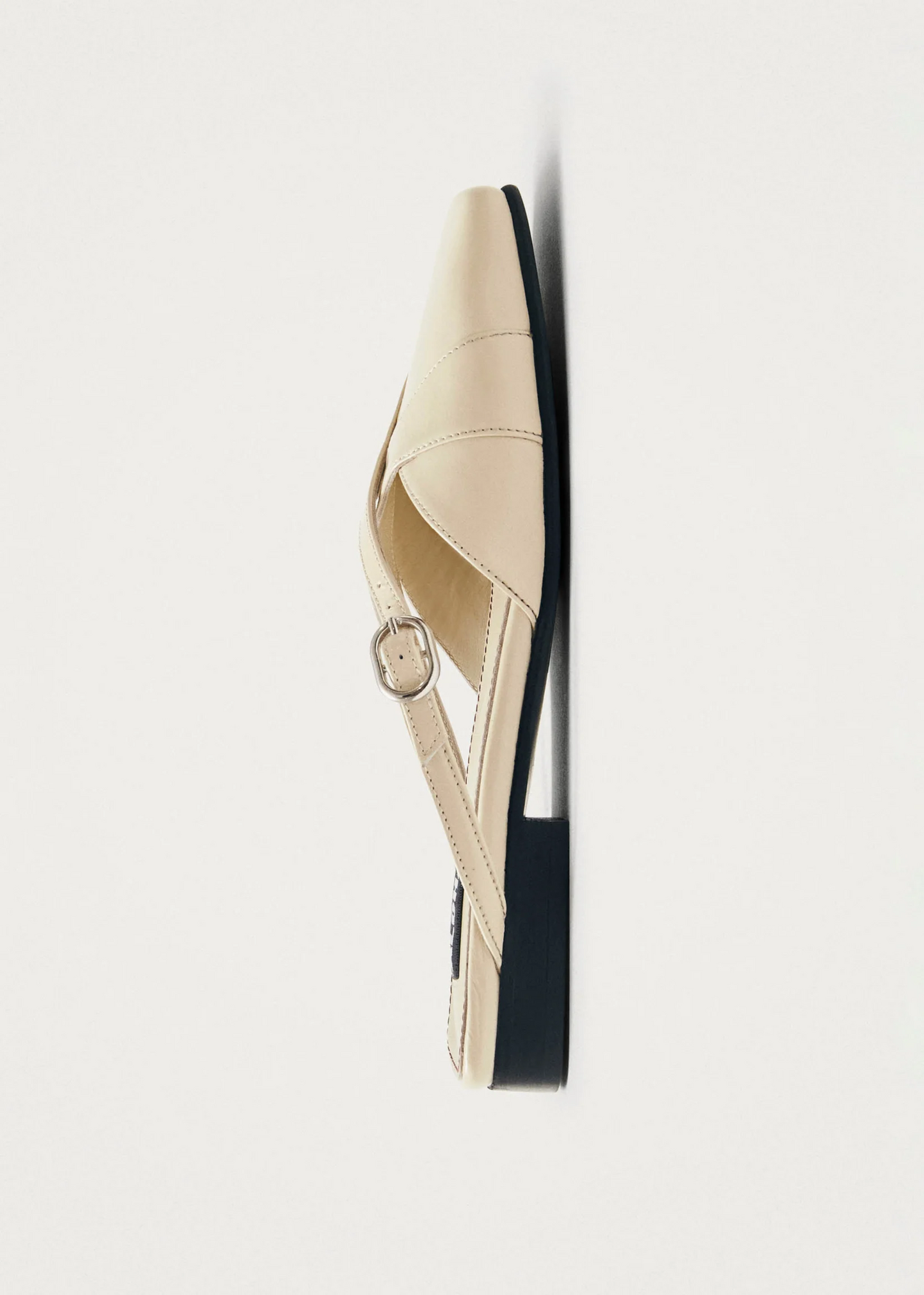 Adria leather mules, onix cream