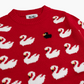 Ugly duckling sweater, red