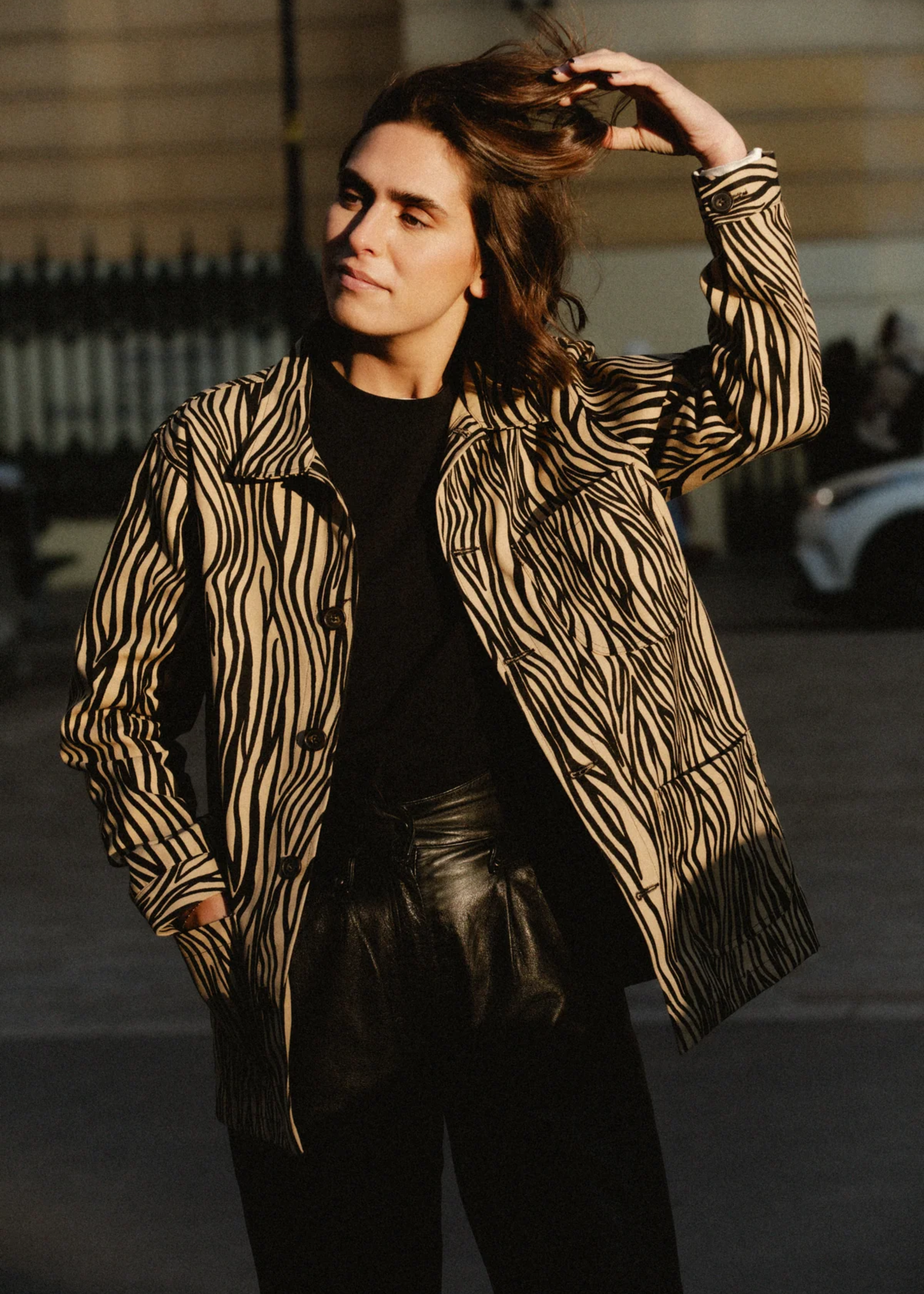 Barbès jacket, zebra