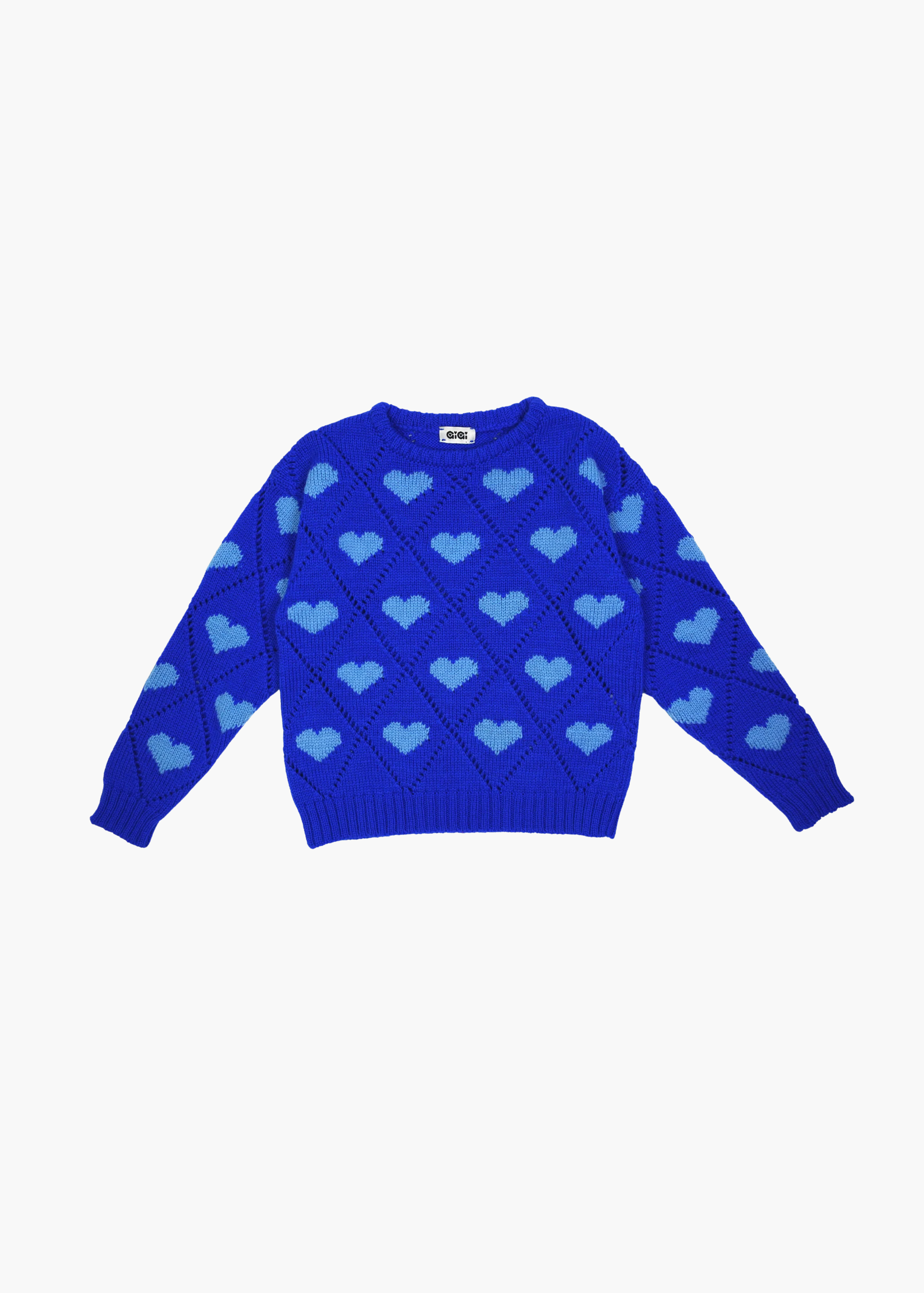 Kids love sweater, blue