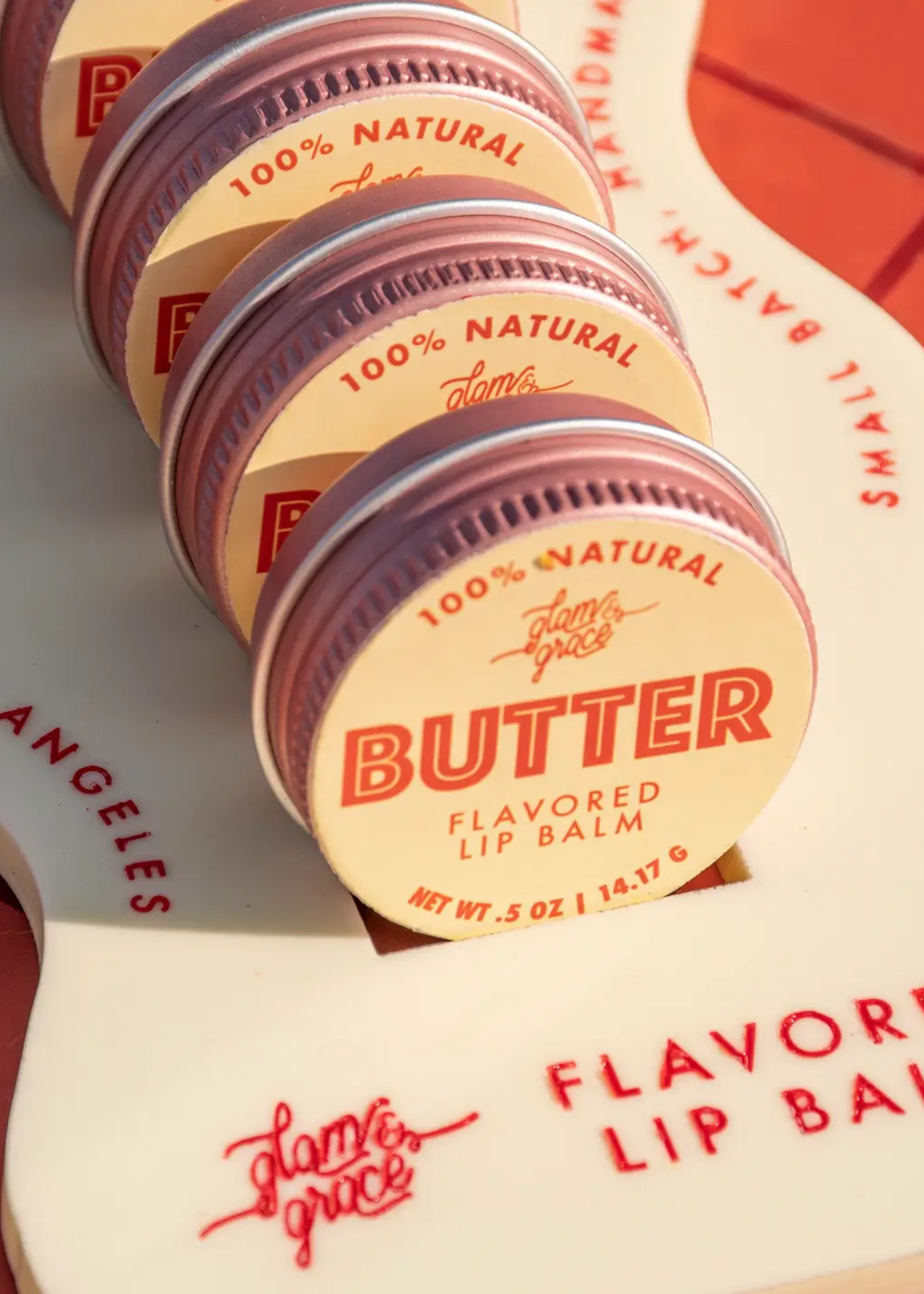 Natural lip balm, butter