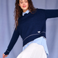 Laura charm sweater, navy