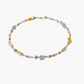 Raw stone pearl necklace
