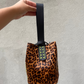 Navigli bag, dark cheetah calfskin