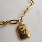 Cherry stained kisses necklace