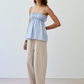 Bindi pinstripe top