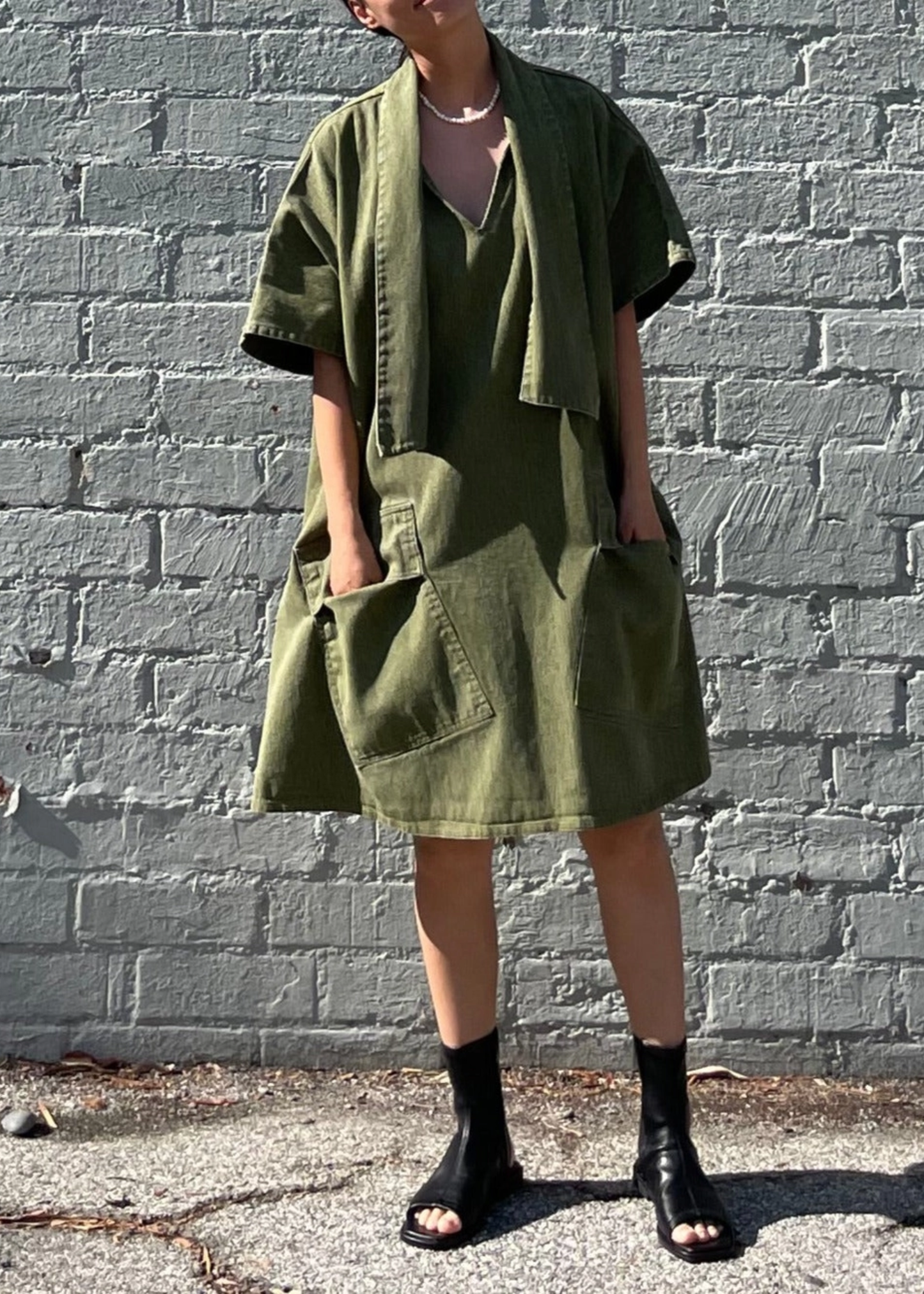 Los Angeles dress, olive