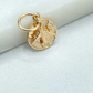 Airplane & Earth globe charm
