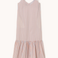 Striped ruffle dress