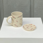 Wild flowers ring dish, rose