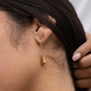 Drop earrings, gold