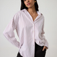 Ravenna shirt, burgundy stripe