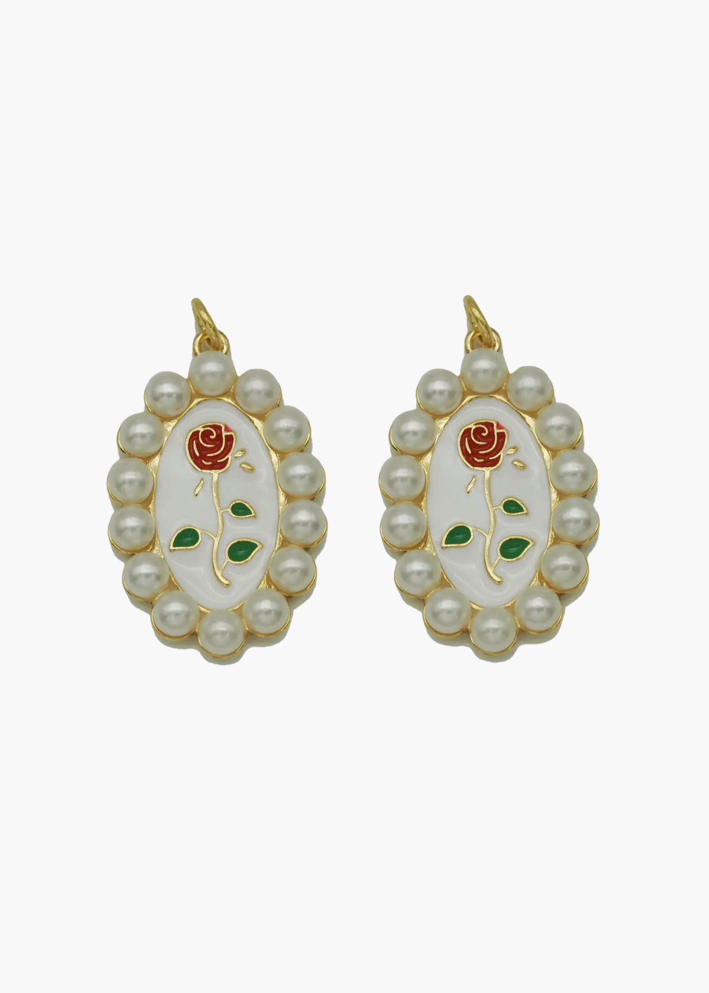 Pearl rose charm