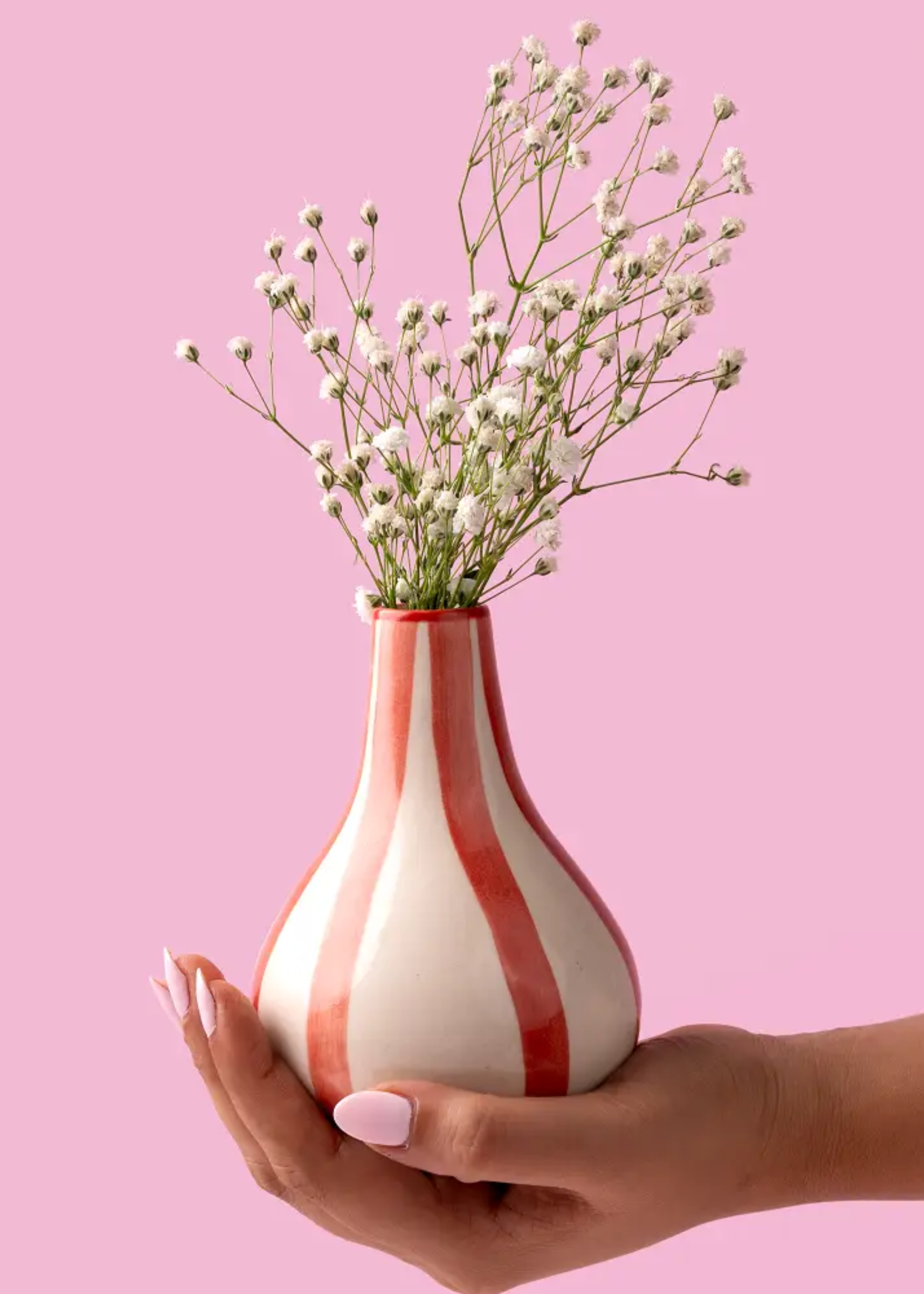 Stripe bud vase