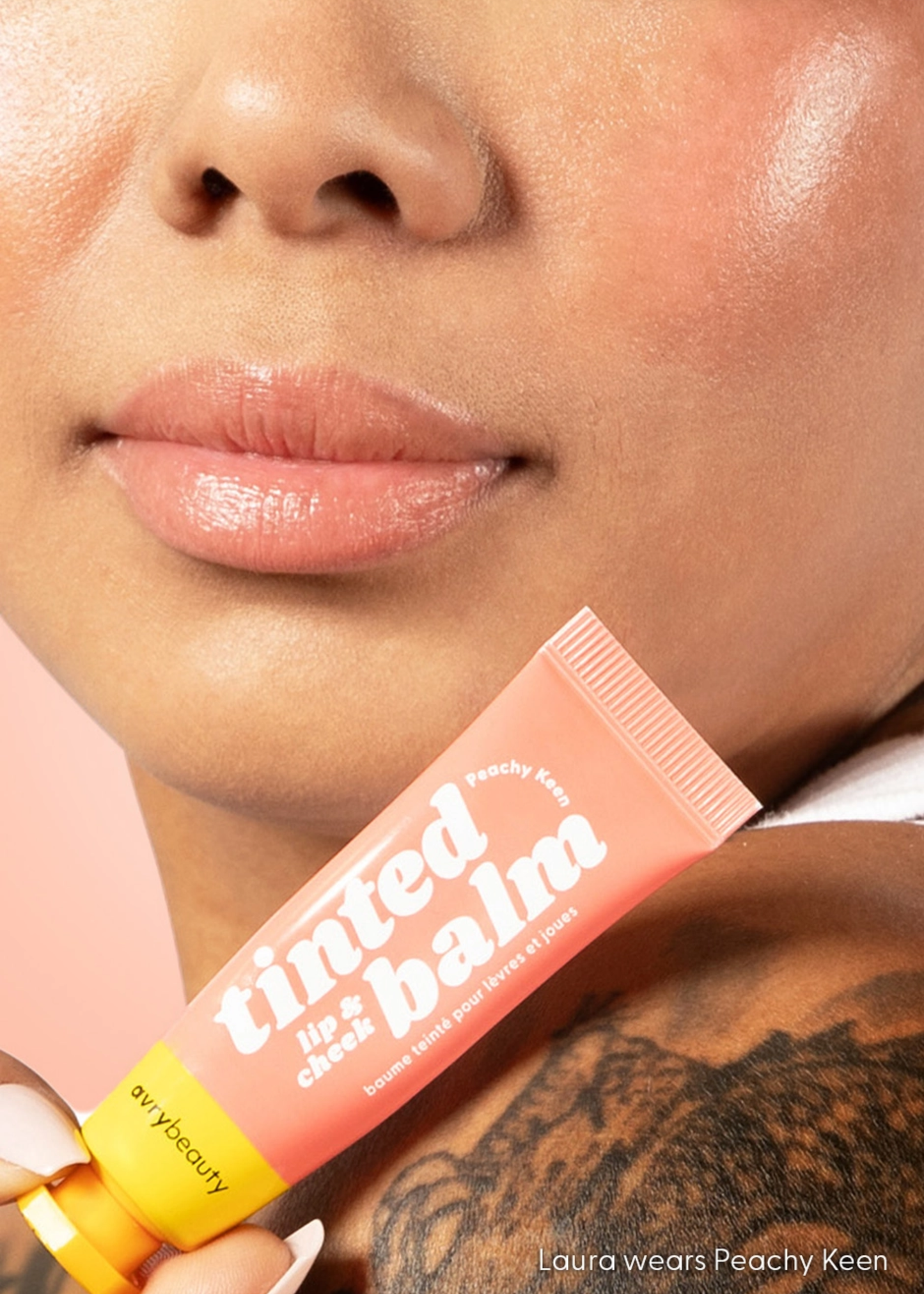Lip and cheek tinted balm, peachy keen