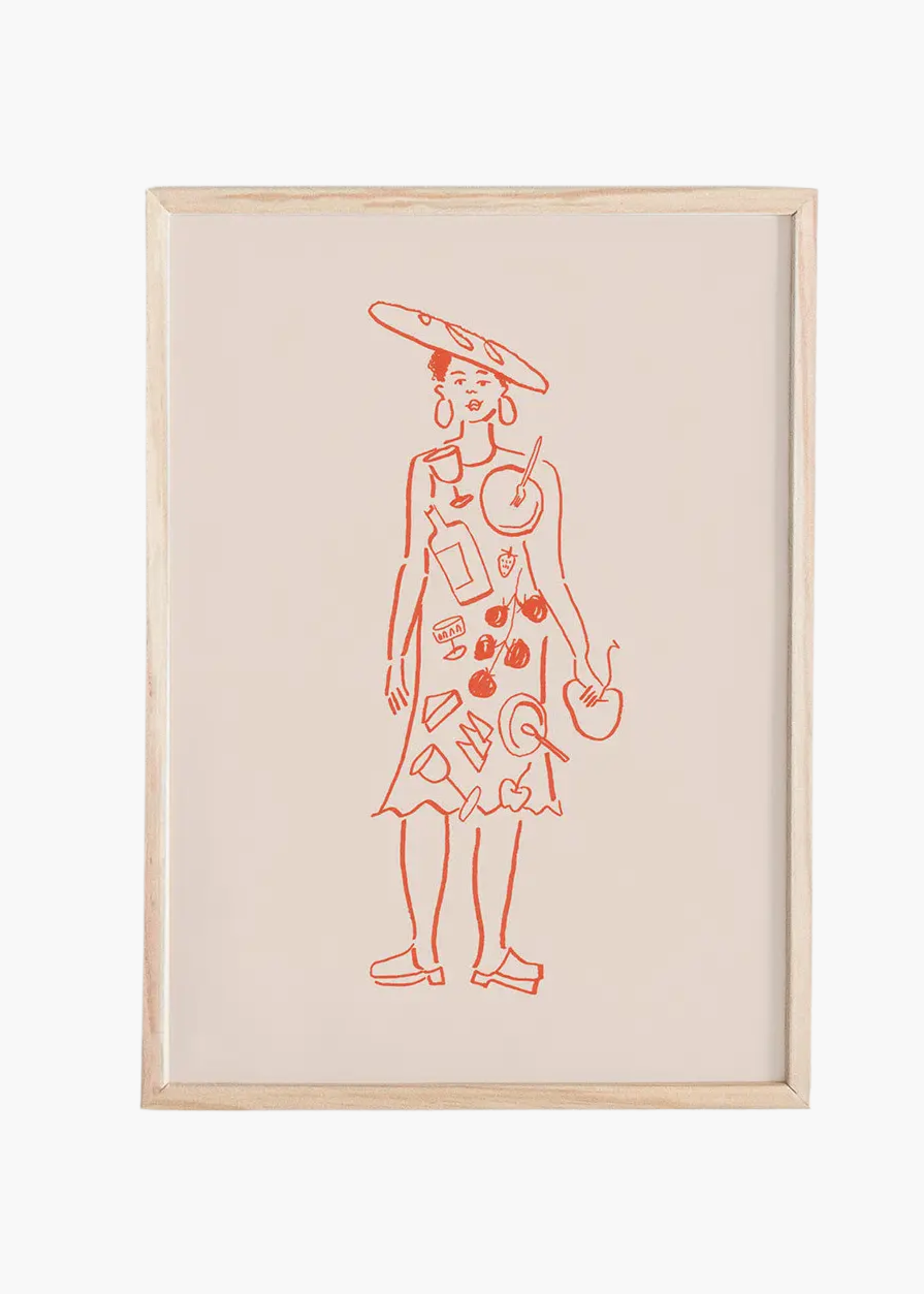 Miss dinner party mini print
