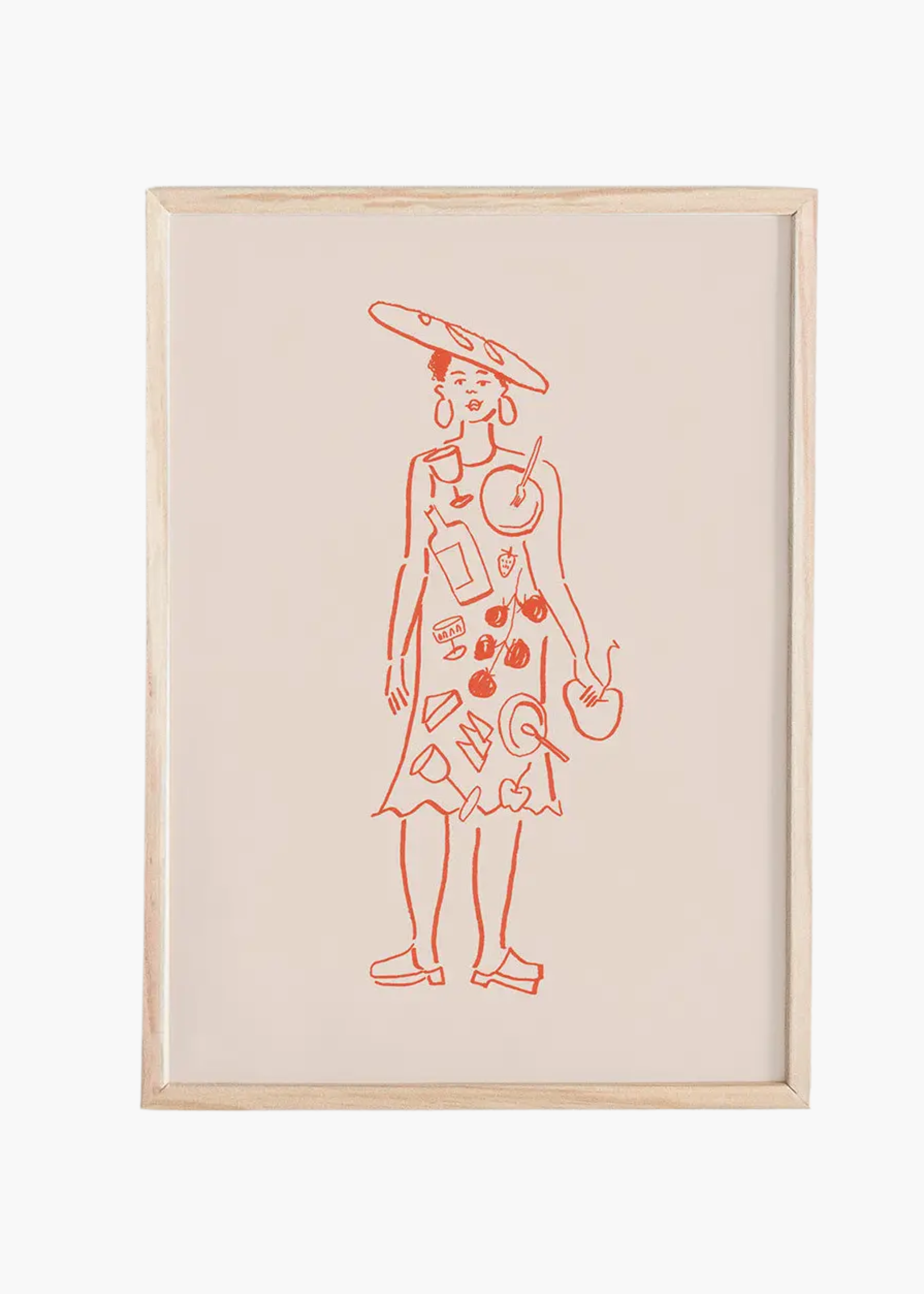 Miss dinner party mini print